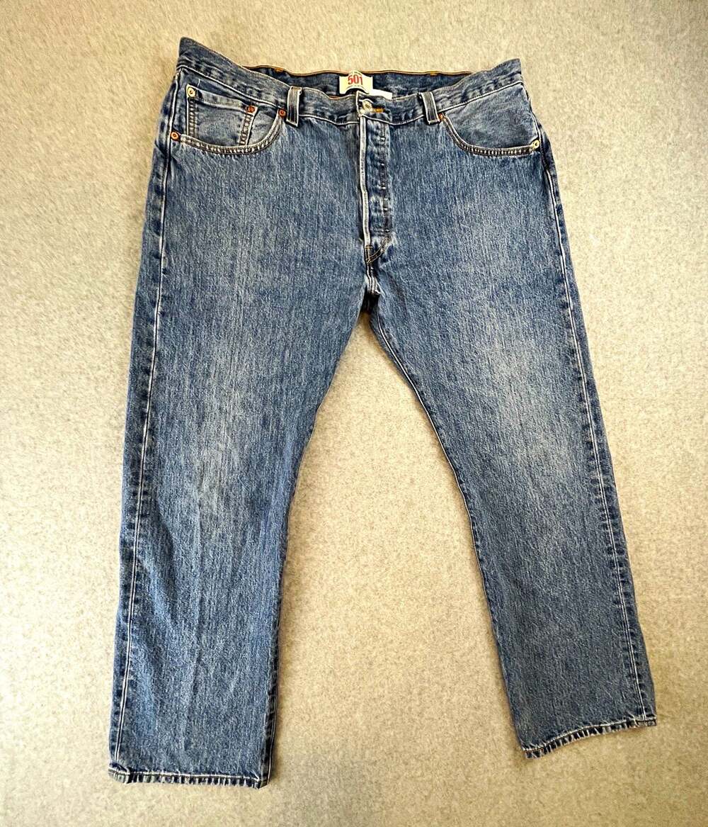 Levi's 501 Men's 2009 Straight Leg Button Fly Blue Denim Jeans Regular Fit 40x30
